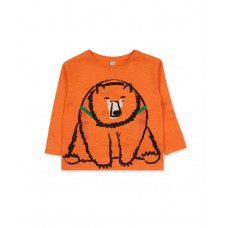 Trecking Time boy's orange knit t-shirt  