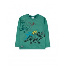 Green knit T-shirt for boy New Era 