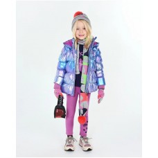 Robot Maker girl's lilac blue padded parka Robot Maker girl's lilac blue padded parka