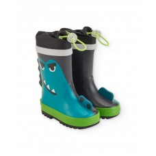 Boys blue rain boots with monster design 