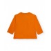 Boys long-sleeved T-shirt in orange with traffic sign print 