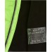 Fluorescent green children's jacket with graphic message 