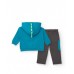 Boys blue and grey sweatshirt and long pants set with dragon design 