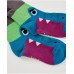 Pack of boys' socks with dinosaur design and embossed details 
