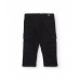 Boys black cargo pants with side pockets 