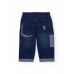 Boys blue denim pants with pockets and contrasting details 