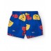 Boys' blue swim trunks with animals and adjustable waist 