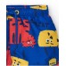 Boys' blue swim trunks with animals and adjustable waist 