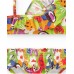 Girls' fruit print bikini with ruched details 