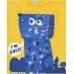 Yellow T-shirt for boys with a blue animal and the phrase "I'm Great" 