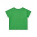 Green T-shirt for boys with shark and geometric figures 