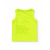 Boys' yellow sleeveless T-shirt with shark 