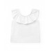 Girl's set with white pineapple t-shirt and fruity purple shorts