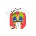 Boy's set with tiger t-shirt and brown Bermuda shorts 