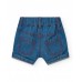 Boy's outfit with red t-shirt and denim shorts 