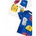 Boy's set with two t-shirts and blue shorts 