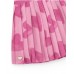 Pink pleated skirt for girls with abstract print 