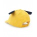 Yellow girl's cap with blue ears