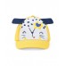 Yellow girl's cap with blue ears