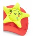 Pink cap for girls with a yellow star 