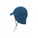 Children's hat with red and blue fish print 