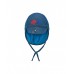 Children's hat with red and blue fish print 