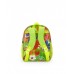 Multicolored backpack for girls with tropical print 