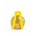 Gold backpack for girls with yellow handles 