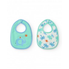 Pack of two bibs for boys tropical summer collection