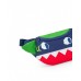 Navy blue fanny pack for boys with green and red details 