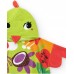 Girls' poncho towel with fruit print and hood with ears 