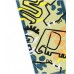 Green towel for boys with dinosaur print 