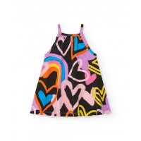 Black dress for girls with hearts 