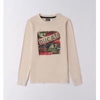 DUCATI MECCANICA RETRO CREAM T-SHIRT DUCATI MECCANICA RETRO CREAM T-SHIRT