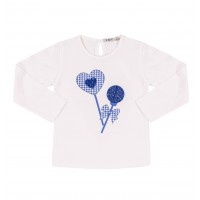 EMC WHITE T-SHIRT WITH FLOWER