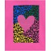 Pink heart print t-shirt for girls from the Living in Colours collection 
