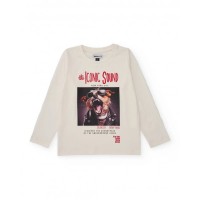 Raw long-sleeved t-shirt with rocker dog print 