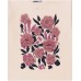 Ecru long-sleeved T-shirt for girls with floral appliqués 
