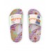 Holographic lilac flip flops for girl Paradise Beach collection 