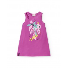 Pink dress for girls Flamingo mood collection