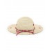 Beige raffia hat for girl Acid Bloom collection 