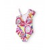 Acid Bloom girl's white swimsuit 