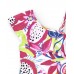 Acid Bloom girl's white swimsuit 