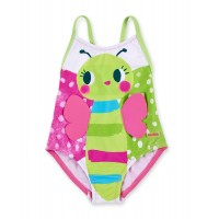 Girls green swimsuit Tropadelic collection 