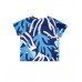 Blue printed knit t-shirt for boy Ocean Wonders collection 