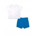 Blue white knit set for boy Ocean Wonders collection 