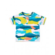 Blue white knitted t-shirt for boy Laguna Beach collection 