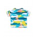 Blue white knitted t-shirt for boy Laguna Beach collection 