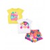 Yellow white knit set for girl Laguna Beach collection 