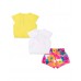 Yellow white knit set for girl Laguna Beach collection 
